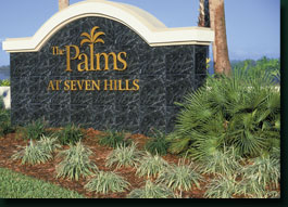 the palms community sign