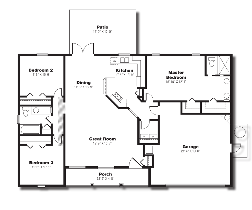 The Sand Key Home Layout